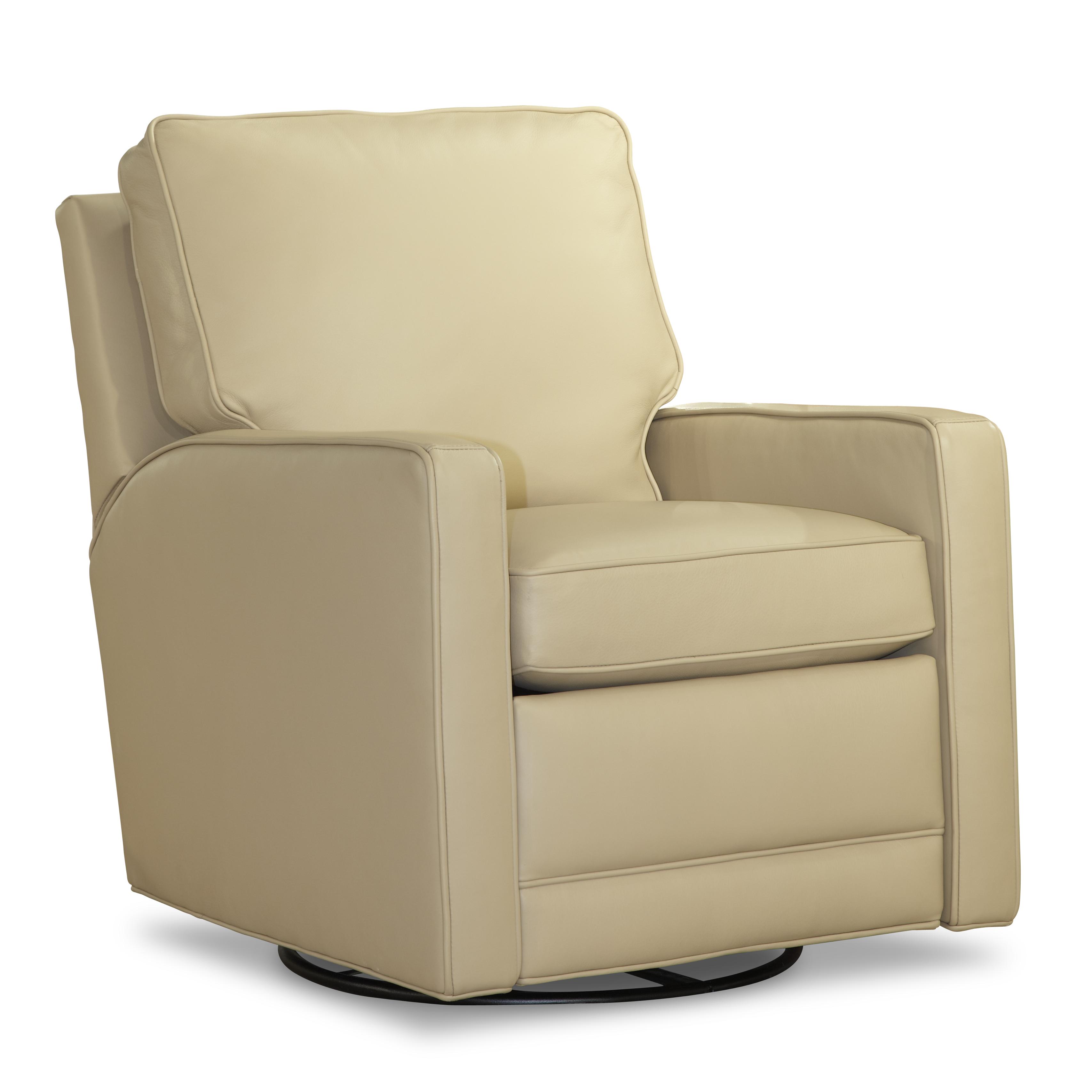 Envision by Bradington Young Laconica Leather Swivel Glider Recliner